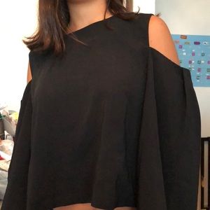 Black Do  + Be Cropped Short with big sleeves